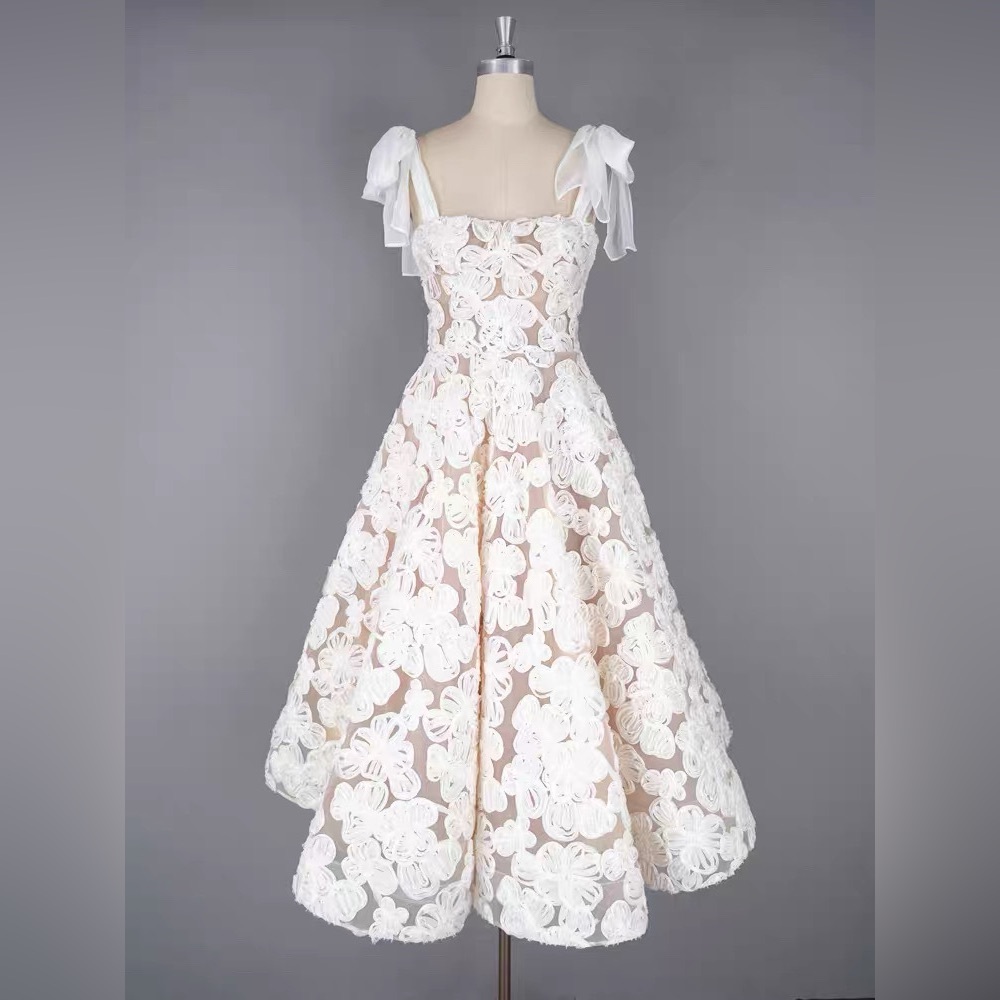 Bronx & Banco Sabrina White Midi Dress XS - Picture 8 of 17